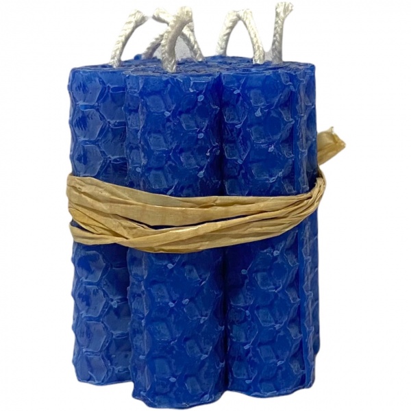 Blue (Royal) - Beeswax Mini Spell Candles